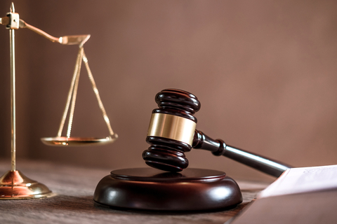 scales of justice and gavel